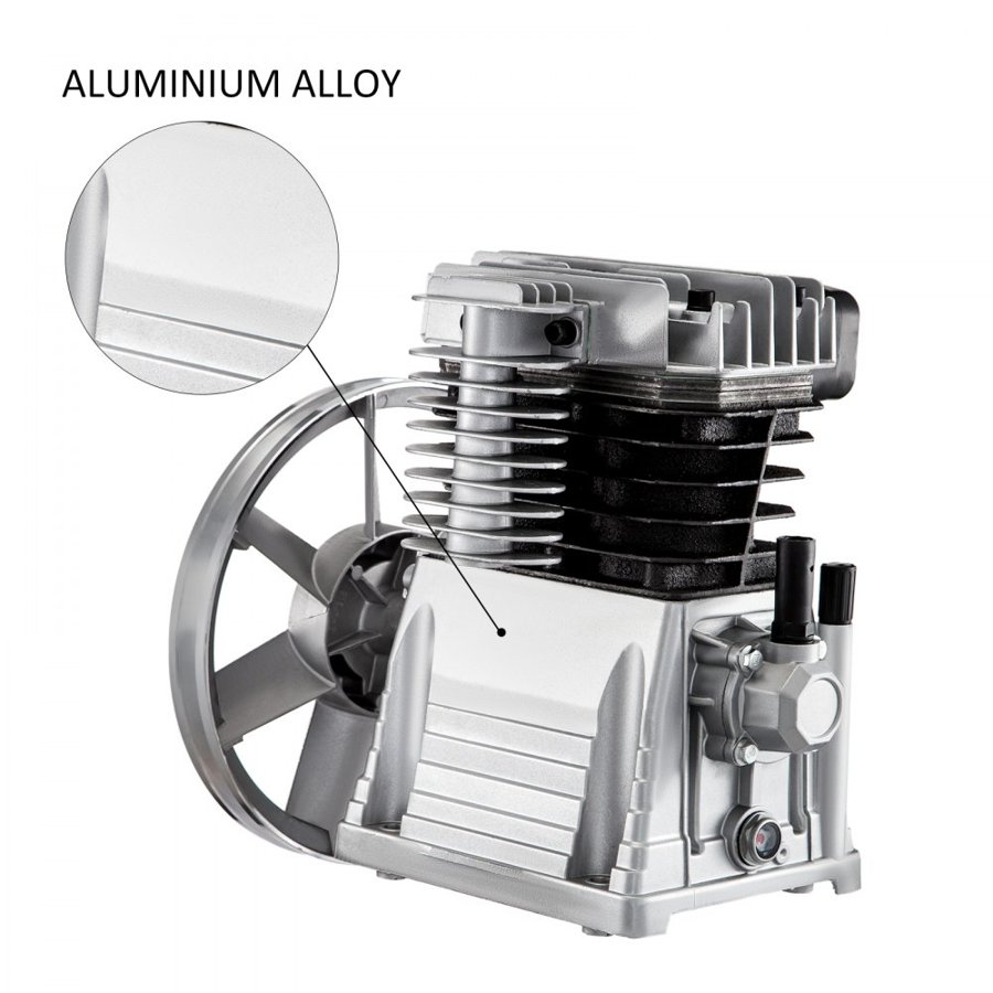 VEVOR New Industrial Twin Cylinder Air Compressor Pump Suitable For 2.2KW Max 116PSI Pressure