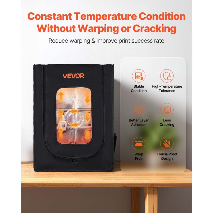 VEVOR 3D Printing Enclosure – 21.6 × 25.6 × 29.5 in.