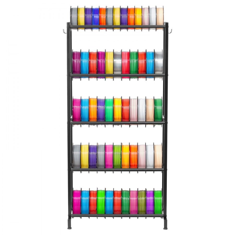 VEVOR 3D Printer Filament Storage – 5 Tier, 45 Spool Load