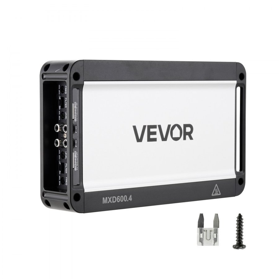 VEVOR 4 Channel Car Amplifier – 4×600W, Class D Full Range