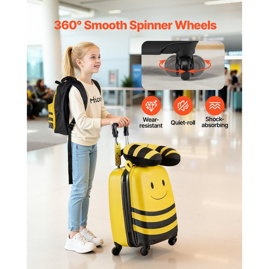 VEVOR Kids Luggage Set with Backpack – 5-Piece 18-Inch Set