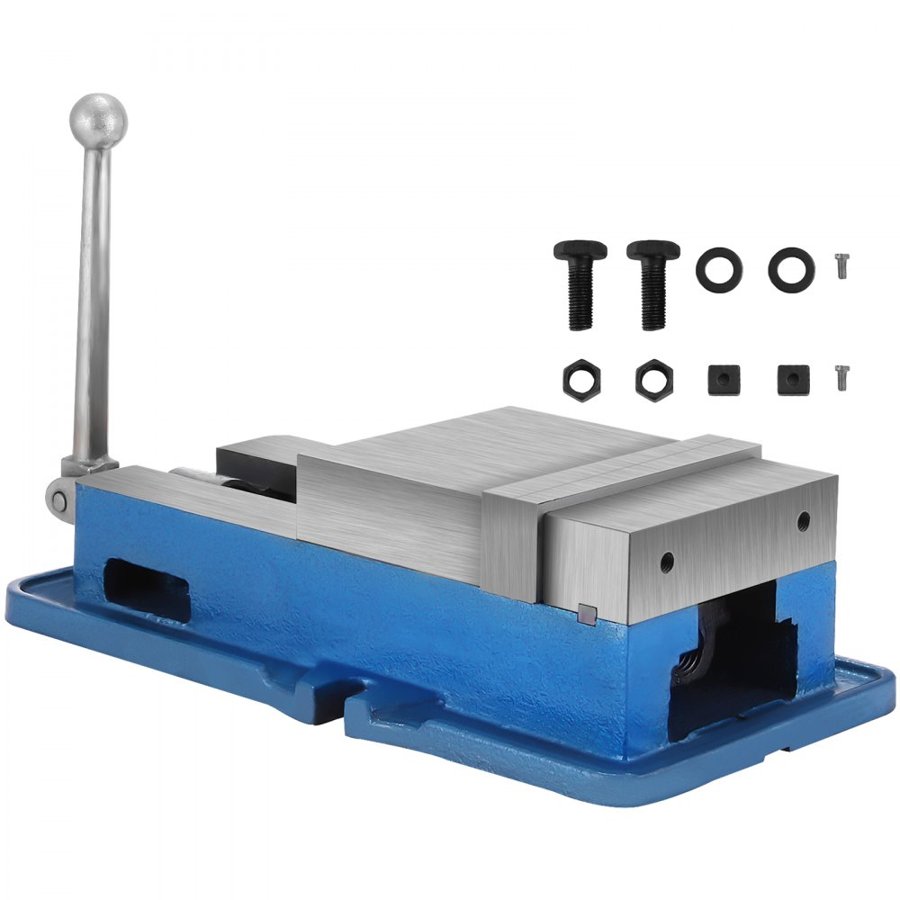 VEVOR 15.2 cm Powerful Precise Clamping Vice, 26.9 kg Vice Machine Vice Precision Vice Accessory Set, 4.4 cm Jaw Precise Clamping Lock Table Vice