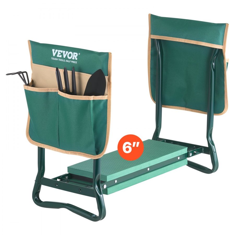 VEVOR Heavy Duty Garden Kneeler and Seat - 330 lb Steel