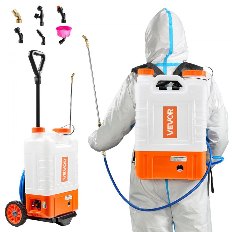 VEVOR Battery Operated Backpack Sprayer – 15L, 0-94 PSI