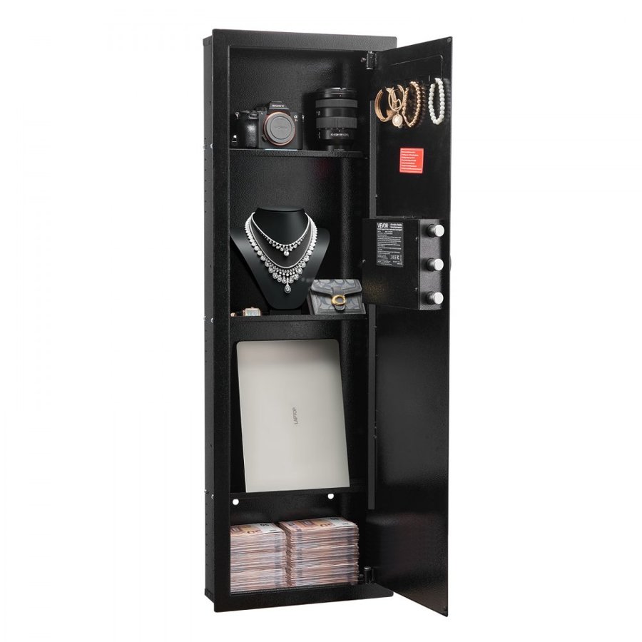 VEVOR Hidden Wall Gun Safe – 4 Tier, Q235, 0.09 Inch Thick