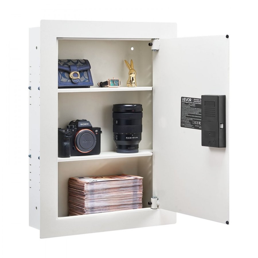 VEVOR Hidden in Wall Safe - 0.83 sq ft, 2.35 mm, 3 Tier
