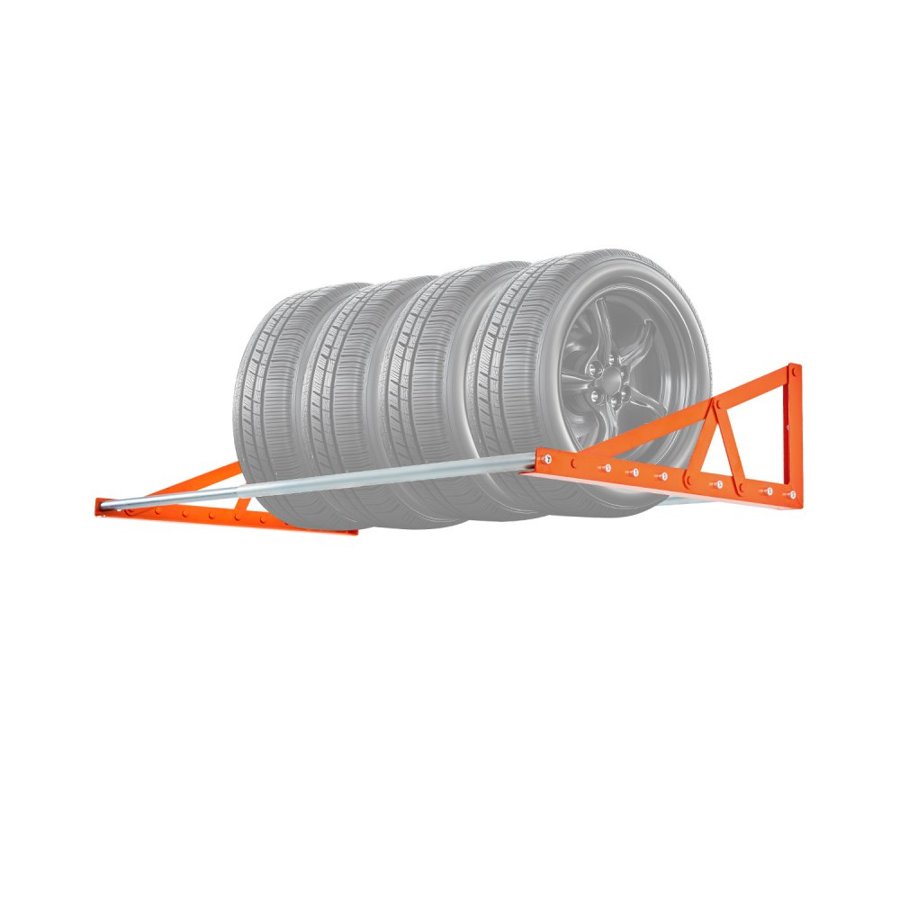 VEVOR Wall Mounted Tire Storage Rack – 31-56", 400lbs, Q235