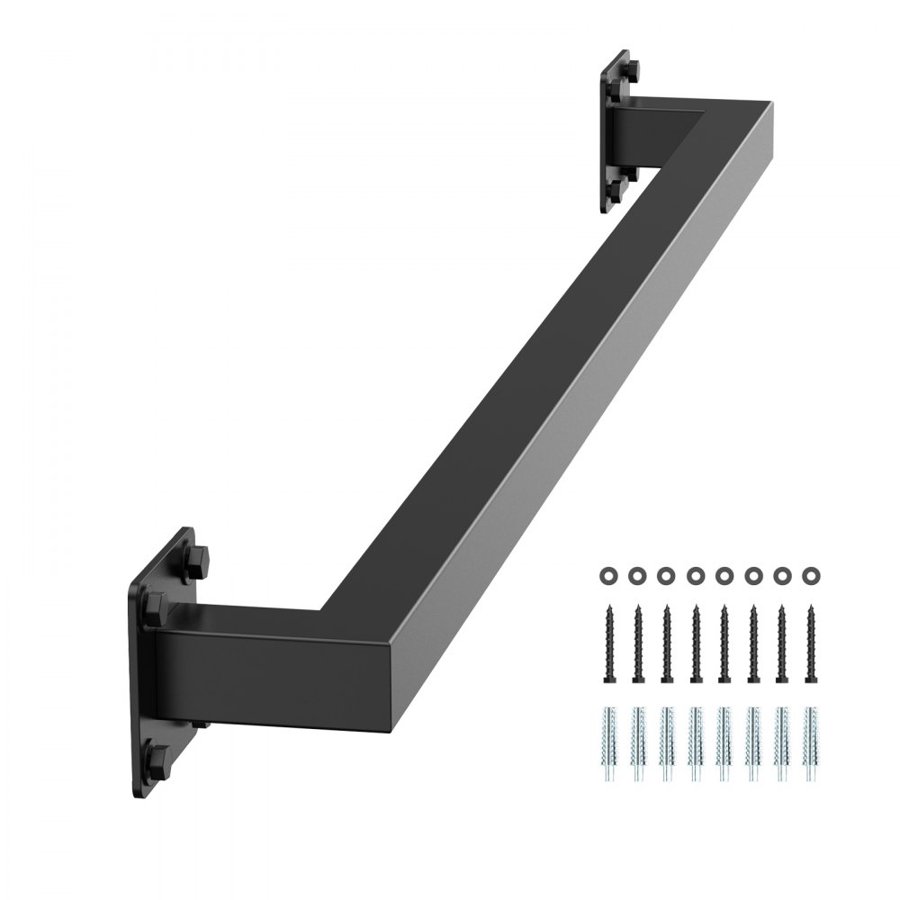 VEVOR Wall Mount Stair Handrail – 3 Ft, 2 Sections, 250 LBS