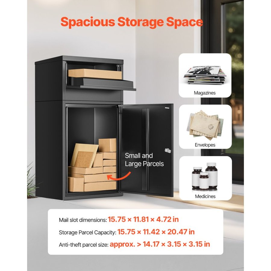 VEVOR Package Delivery Boxes for Outside – 35.8 Inch