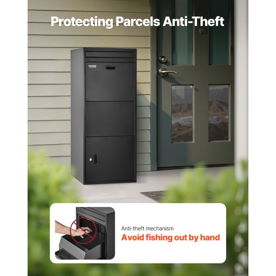 VEVOR Mailbox For Parcels - 16.14 x 12.2 x 17.72 inches