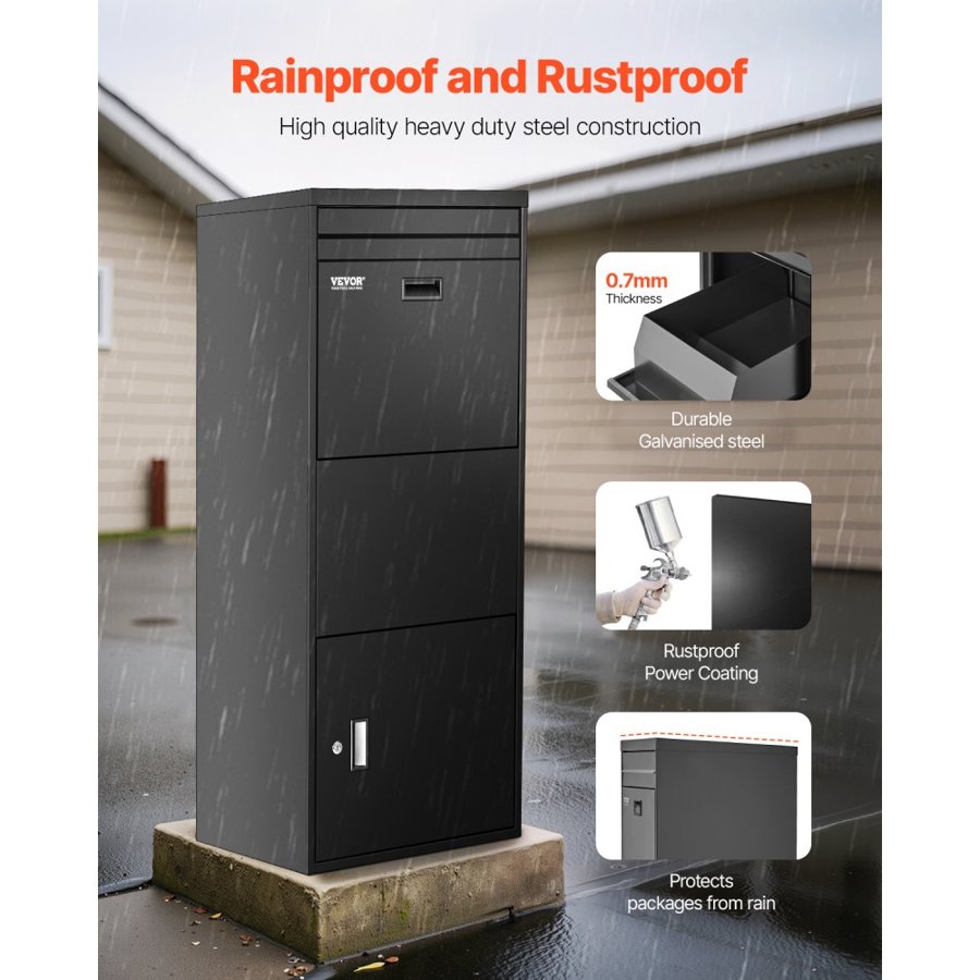 VEVOR Mailbox For Parcels - 16.14 x 12.2 x 17.72 inches
