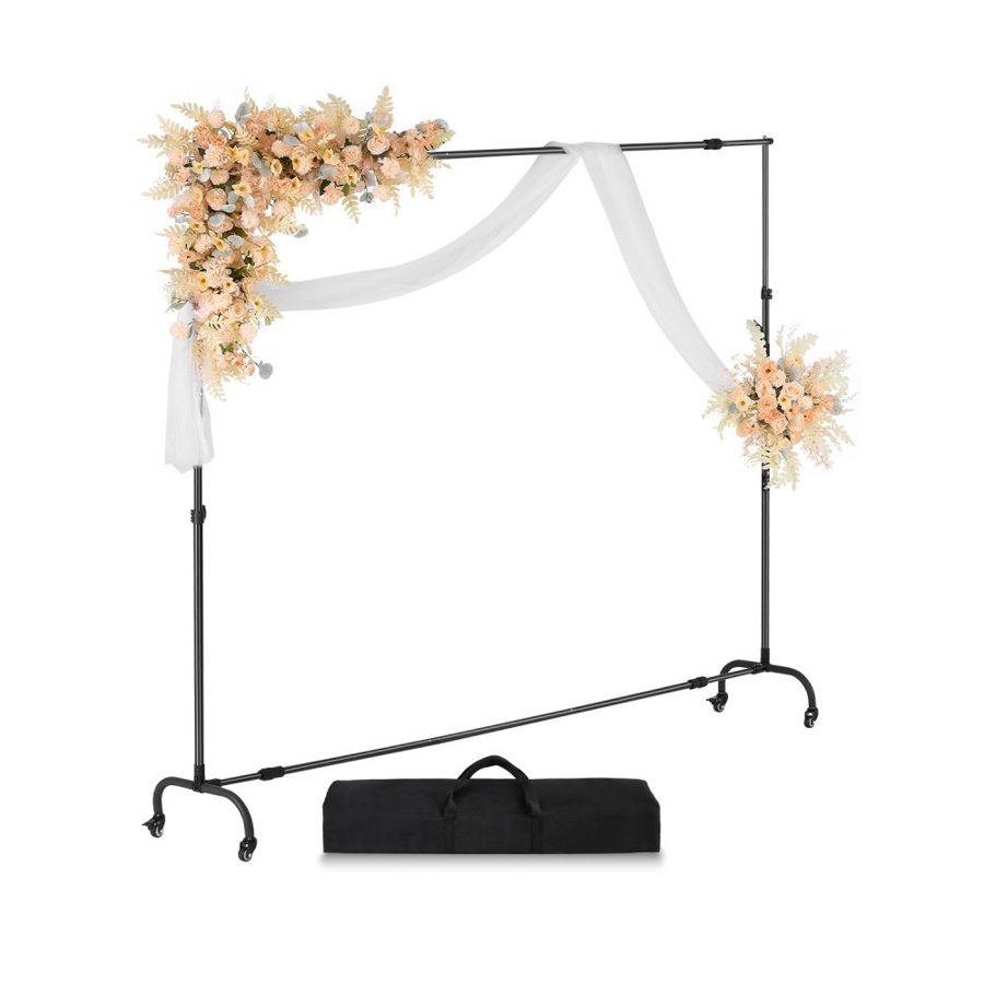 VEVOR Photo Backdrop Stand – 7×10 ft Adjustable with Wheels