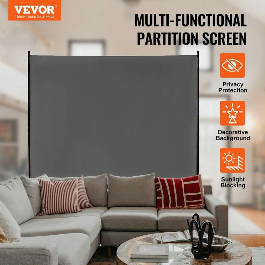 VEVOR Freestanding Single Panel Room Divider – 6 FT, 7.9 LBS