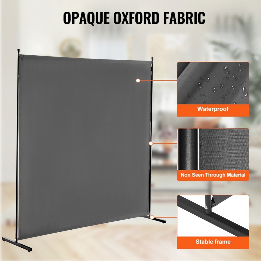 VEVOR Freestanding Single Panel Room Divider – 6 FT, 7.9 LBS