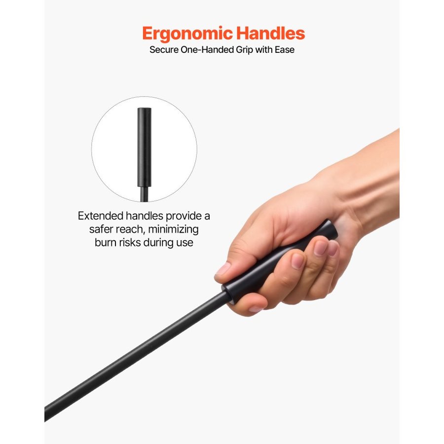 VEVOR 5 Piece Fireplace Tool Set – 29-Inch, 5-in-1