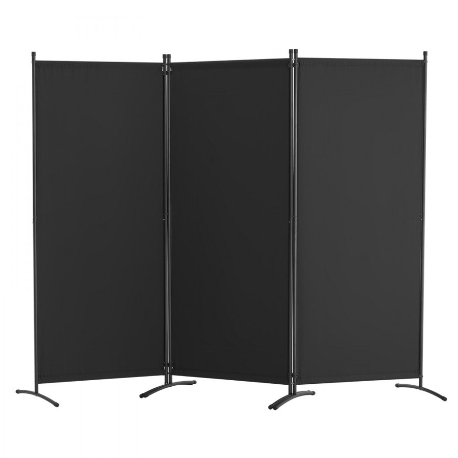 VEVOR 3 Panel Folding Room Divider – 89.8", 6 Clips, 15.2lbs