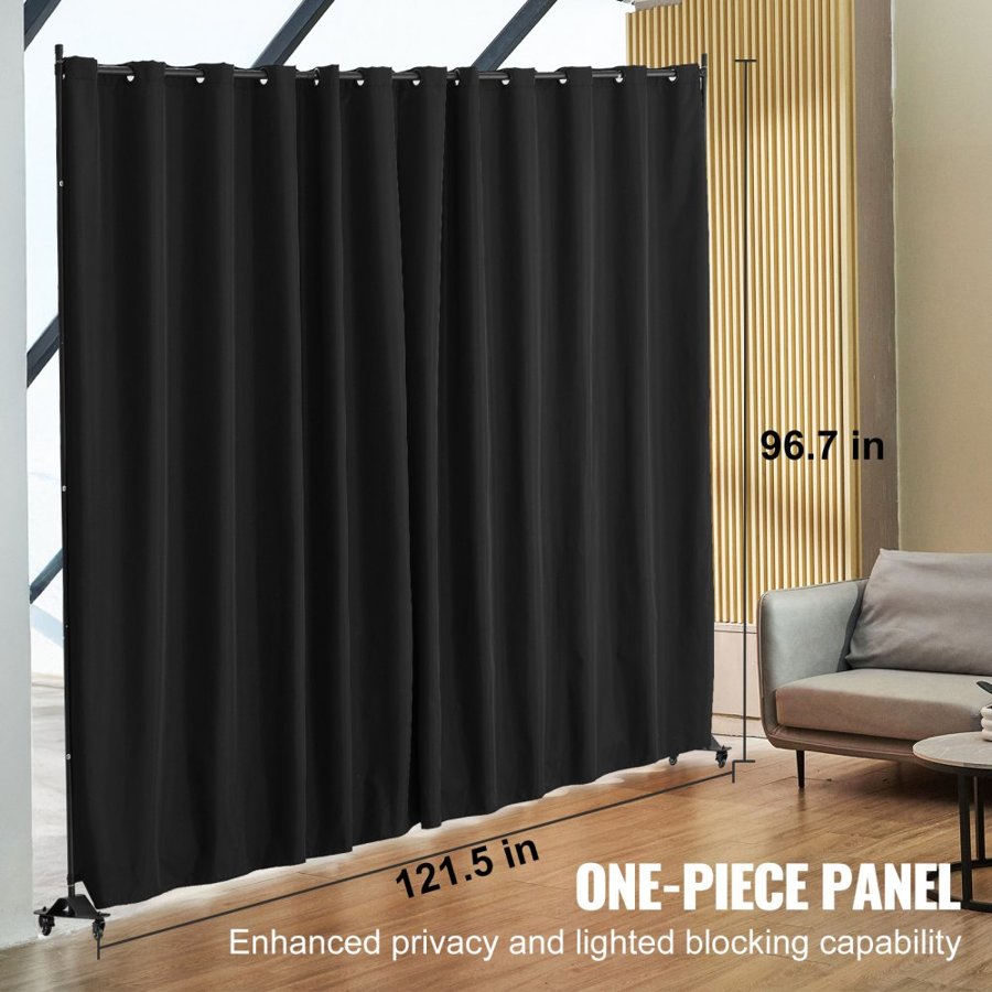 VEVOR Privacy Room Divider Curtain – 1 Panel, 10 x 8 ft
