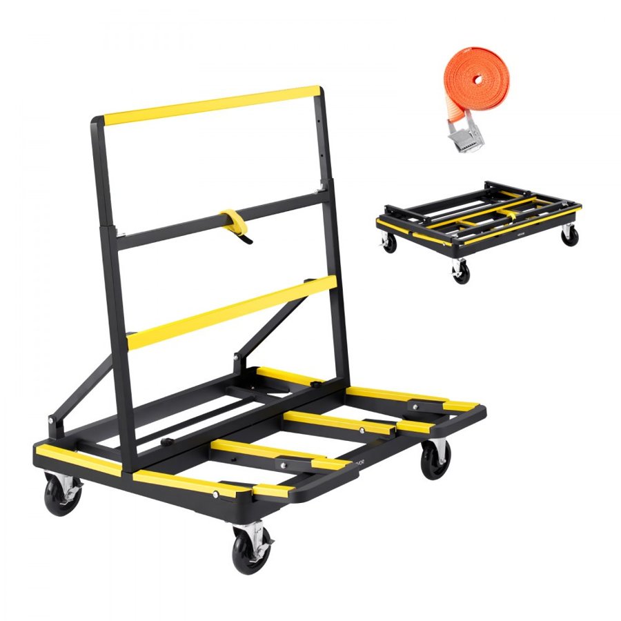 VEVOR Panel Cart Dolly – 1800 lbs, 5-inch Casters, 15° Tilt