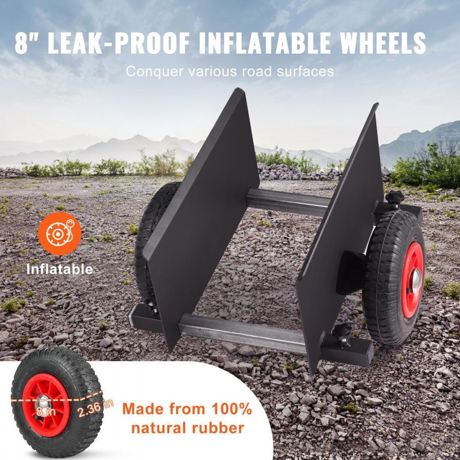 VEVOR Panel Dolly 272 kg Drywall Door Cart Dolly with 20.32 cm Pneumatic Wheel