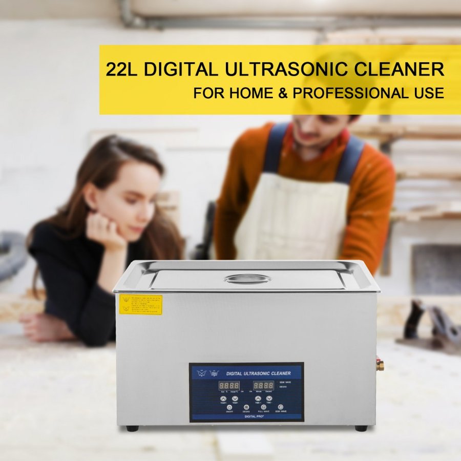 VEVOR Jewelry Ultrasonic Cleaning Machine – 21.5L, 40kHz