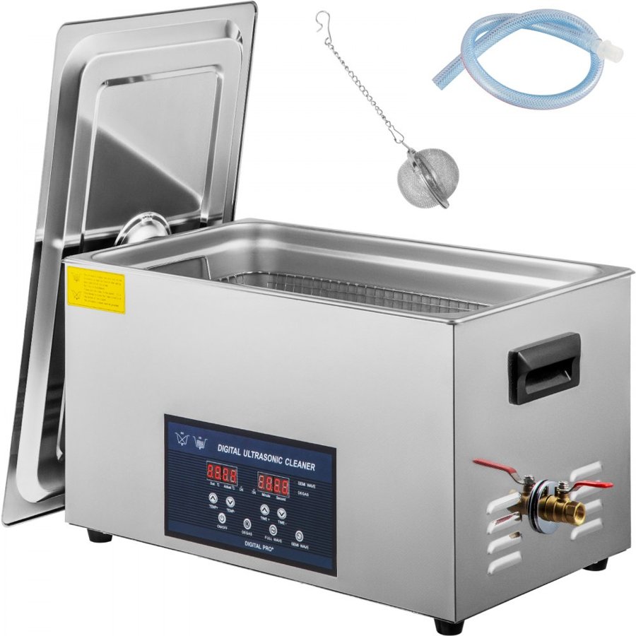VEVOR 30L Ultrasonic Cleaner – 600W, Dual 28/40KHz, Heater