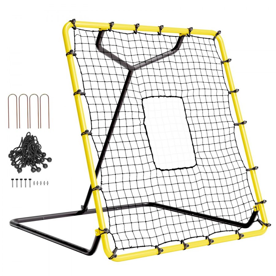 VEVOR Pitchback Rebounder – 4 x 4.5 ft, 4 Angles, 51 Strand
