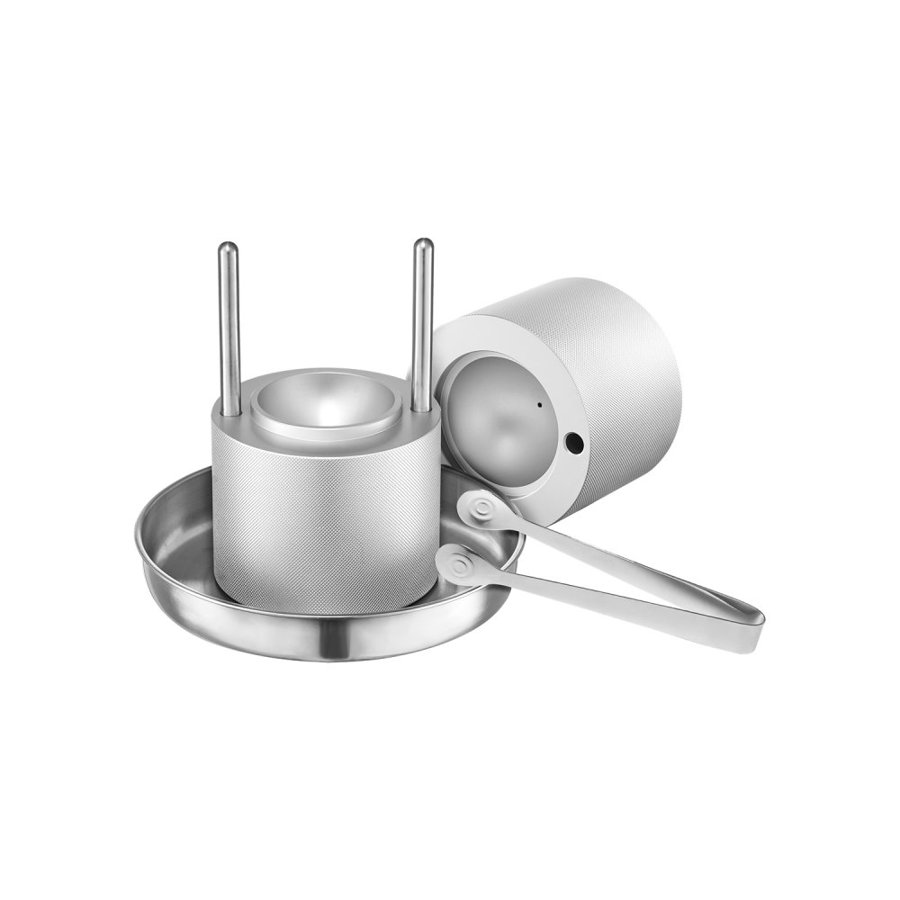 VEVOR Ice Ball Press, 2.1" Ice Ball Maker, Aviation Aluminum Ice Ball Press Kit for 53mm Ice Sphere, Ice Press with Tong and Drip Tray, for Whiskey, Cocktail, Bourbon, Scot on Party & Holiday