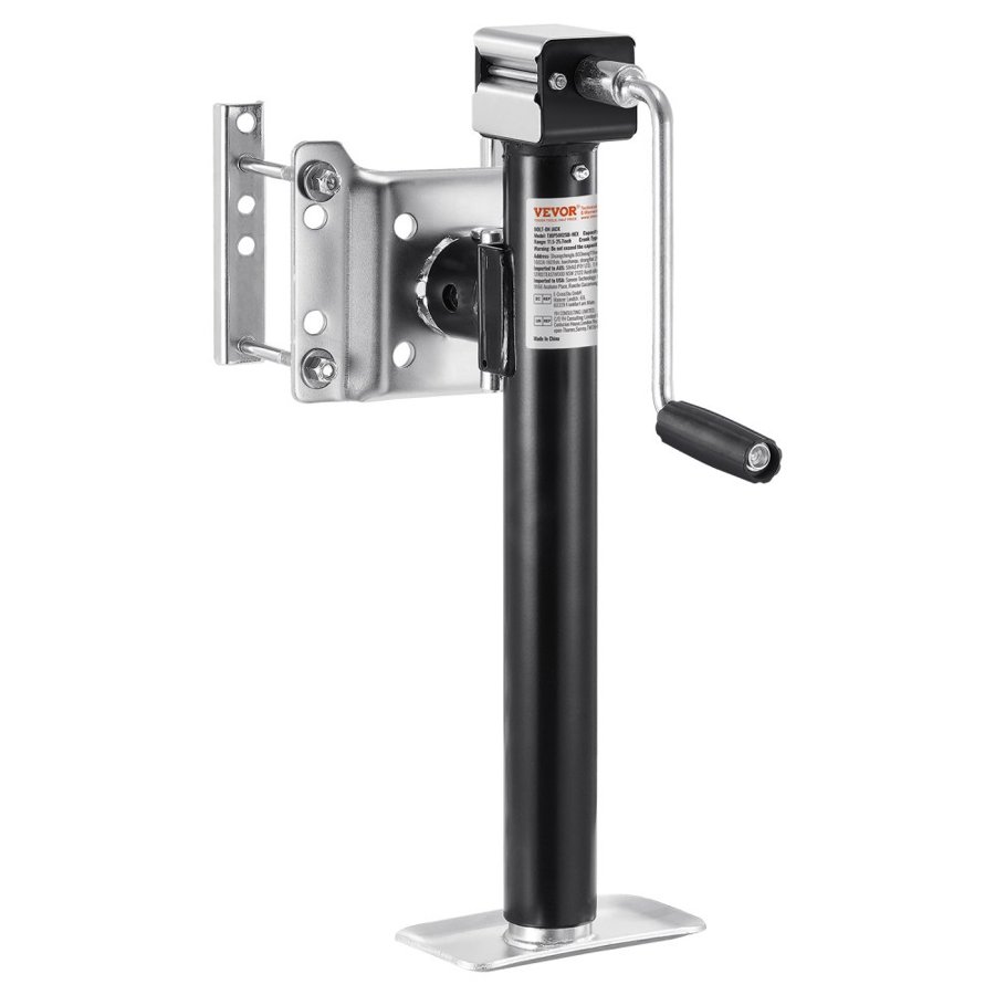 VEVOR Trailer Jack, 5000 lbs Dynamic Load Capacity, Heavy Duty Swivel Bolt-on Trailer Jack, 14.3" Lift Trailer Jack Stand with Handle for RV Trailer, Horse Trailer, Utility Trailer, and Yacht Trailer