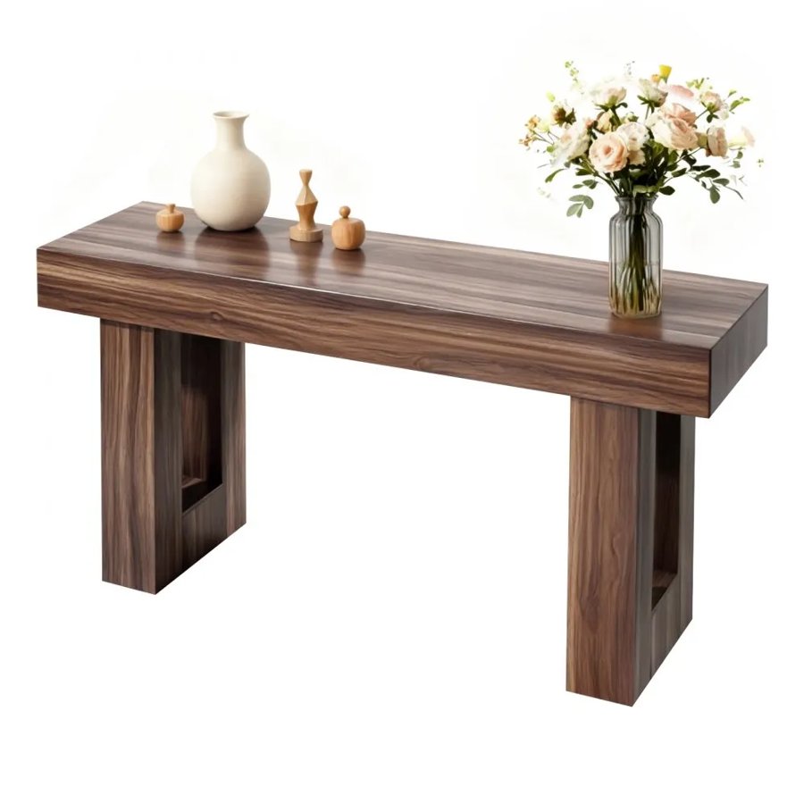 VEVOR 63 inch Console Table – 63x13.8x33.5", 0.6" Top