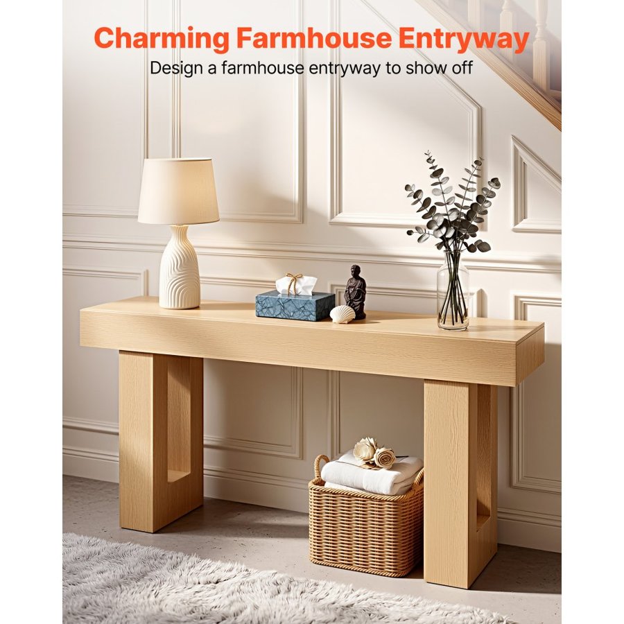 VEVOR 63 in Console Table –  63"x13.8"x33.5", 132lb