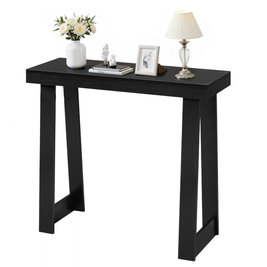 VEVOR 36 in Wide Console Table – 36" × 12", Black Sofa Table