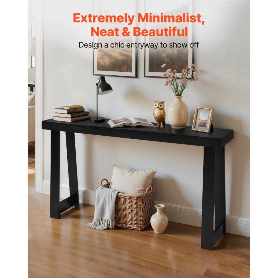 VEVOR 56 Inch Console Table – 110lbs capacity, Dual-Tier