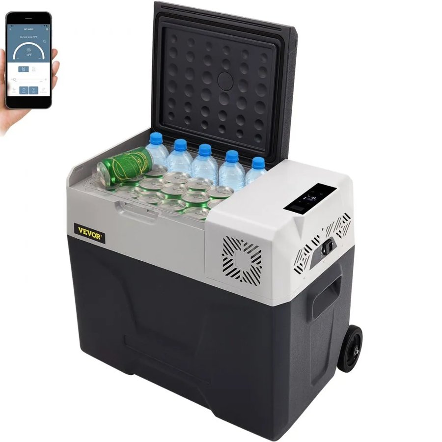 VEVOR 50 Litre Car Fridge – 12/24V DC, -4°F to 68°F