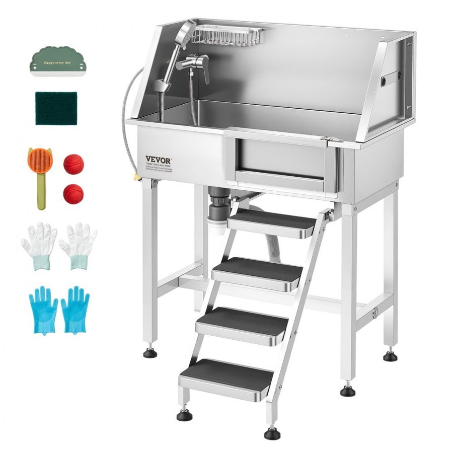 VEVOR Pet Grooming Station – 34", 220 LB, Right Door