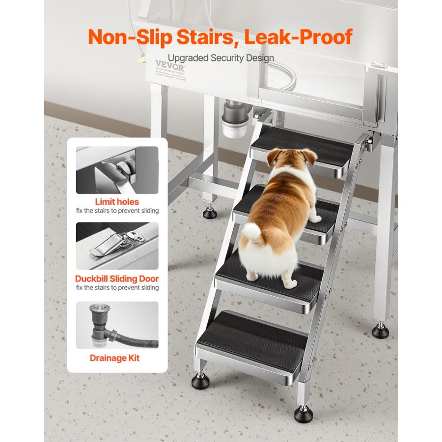 VEVOR Pet Grooming Station – 34", 220 LB, Right Door