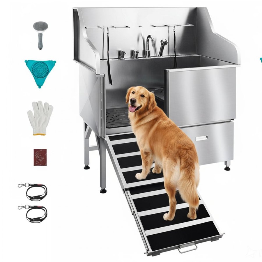 VEVOR Dog Wash Station Stainless Steel – 50 Inch, 24 LBS