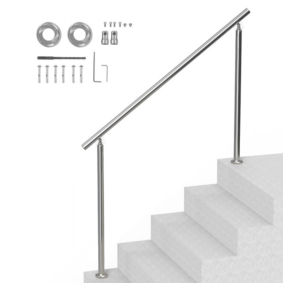 VEVOR Stainless Steel Step Railing – 59.1 In, 220 Lbs