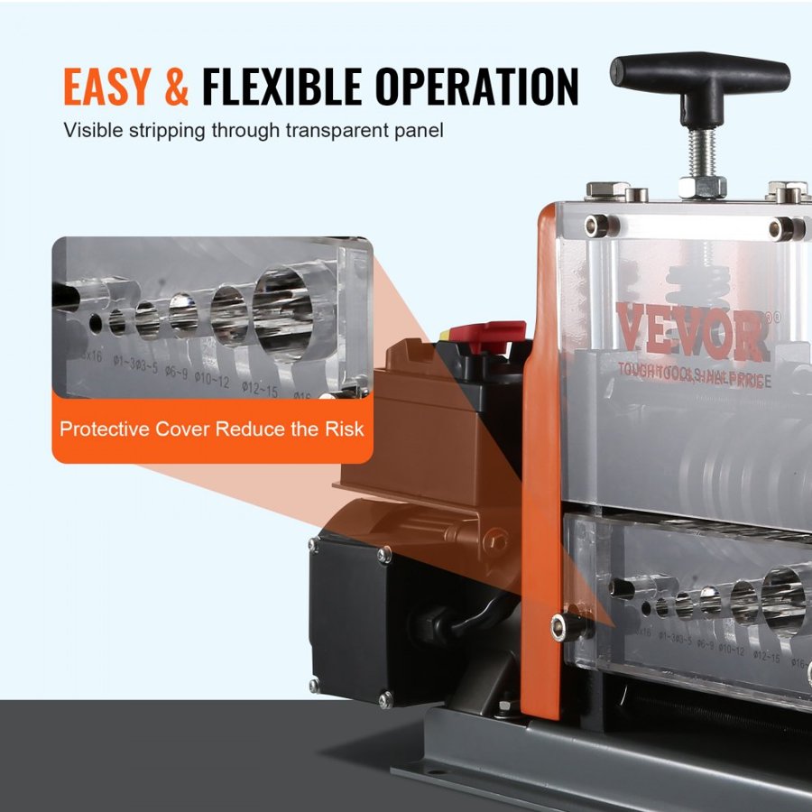 VEVOR Automatic Wire Stripping Machine – 60W, 1.5–25mm