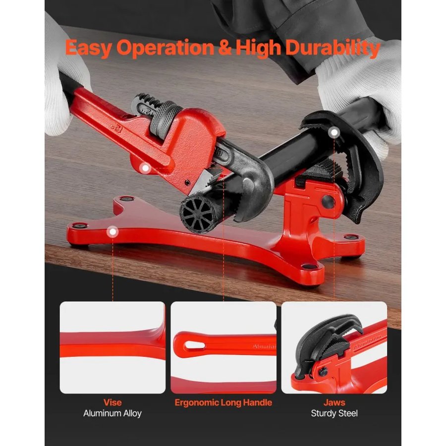 VEVOR Pipe Vise Clamp​ — High-Strength Aluminum Alloy
