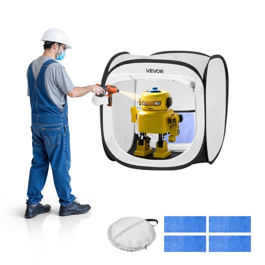 VEVOR Portable Spray Paint Tent – 15.94 x 15.94 x 16.9 in.