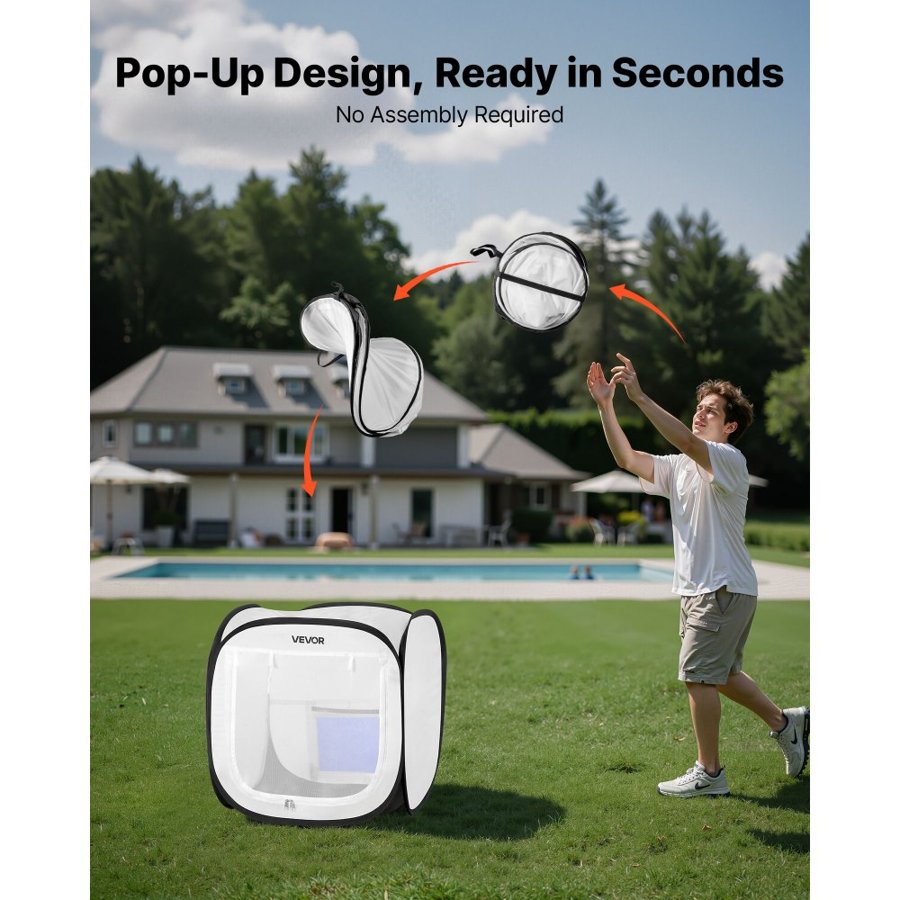 VEVOR Portable Spray Paint Tent – 15.94 x 15.94 x 16.9 in.