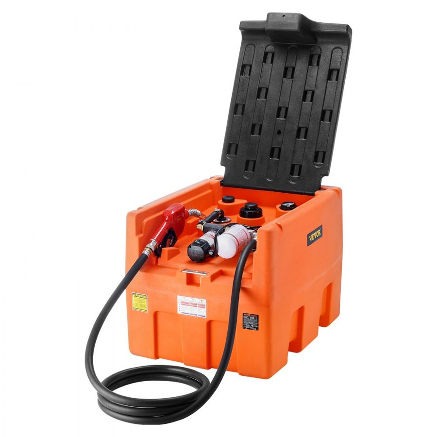 VEVOR Portable Diesel Tank with Pump – 48 Gal, 10.6 GPM