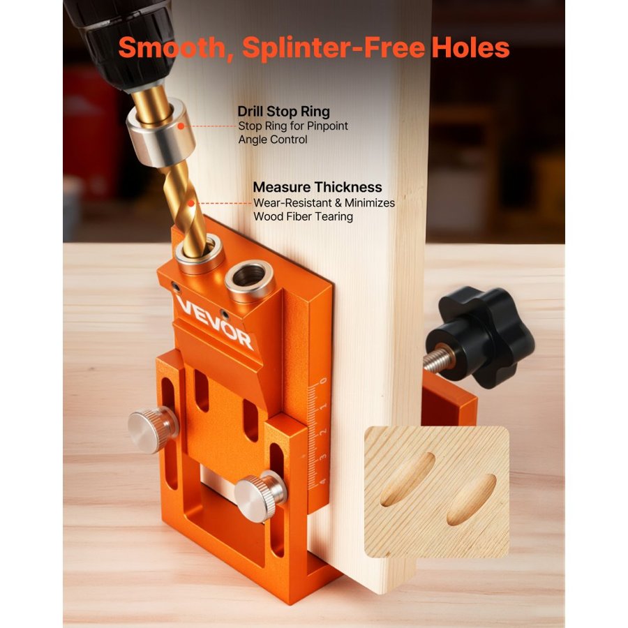VEVOR Angle Jig For Drill – 0.47–1.89 In, Adjustable Kit