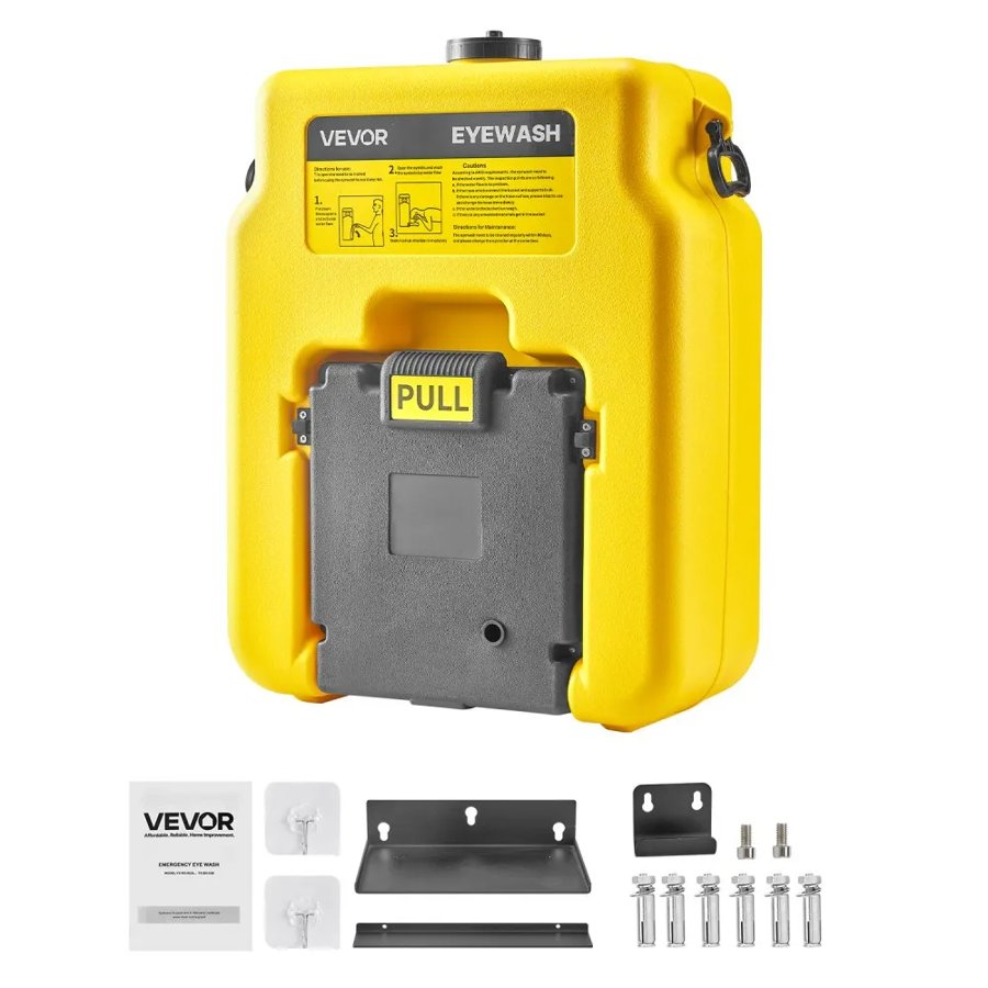 VEVOR Eye Wash Station Portable – 14 Gallon Tank, 2 Sprays