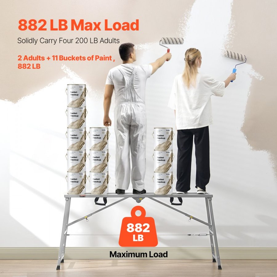 VEVOR Portable Work Platform – 32.48 x 20.28 x 5.31 Inch