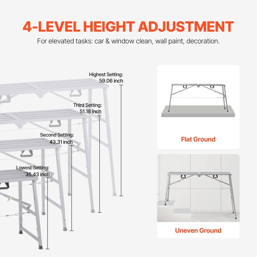 VEVOR Scaffolding Platform — Compact, Strong, and Sturdy