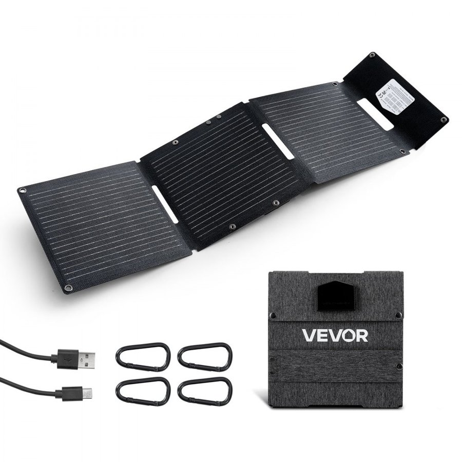 VEVOR 30W Foldable Solar Panel – 16BB N-Type, 24% Efficiency