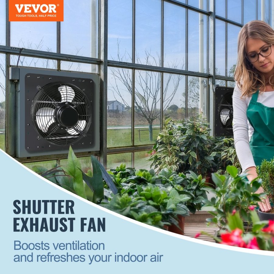 VEVOR 14 Inch Attic Fan – 1024 CFM, Variable Speed, EC Motor