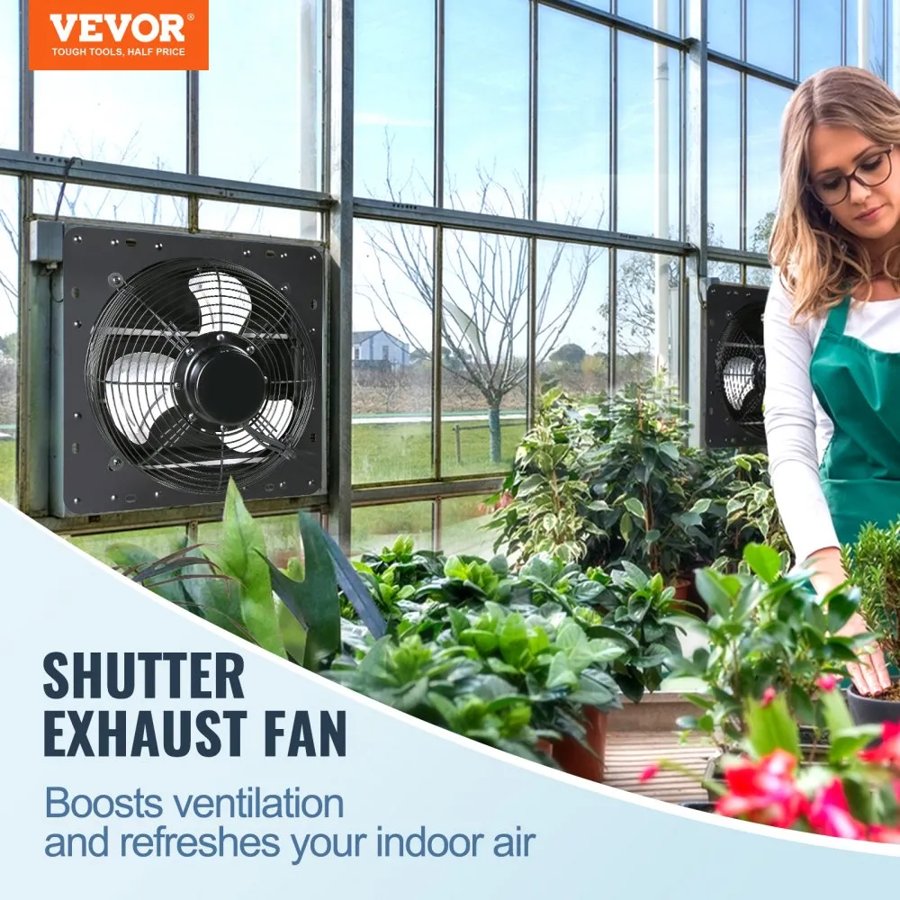 VEVOR Variable Speed Shutter Exhaust Fan – 406mm, 1747 CFM