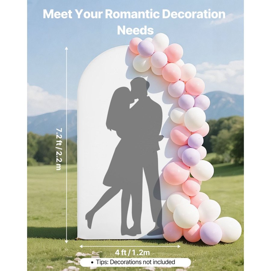 VEVOR Metal Balloon Arch Stand – 1 Piece, 7.2 x 4 FT